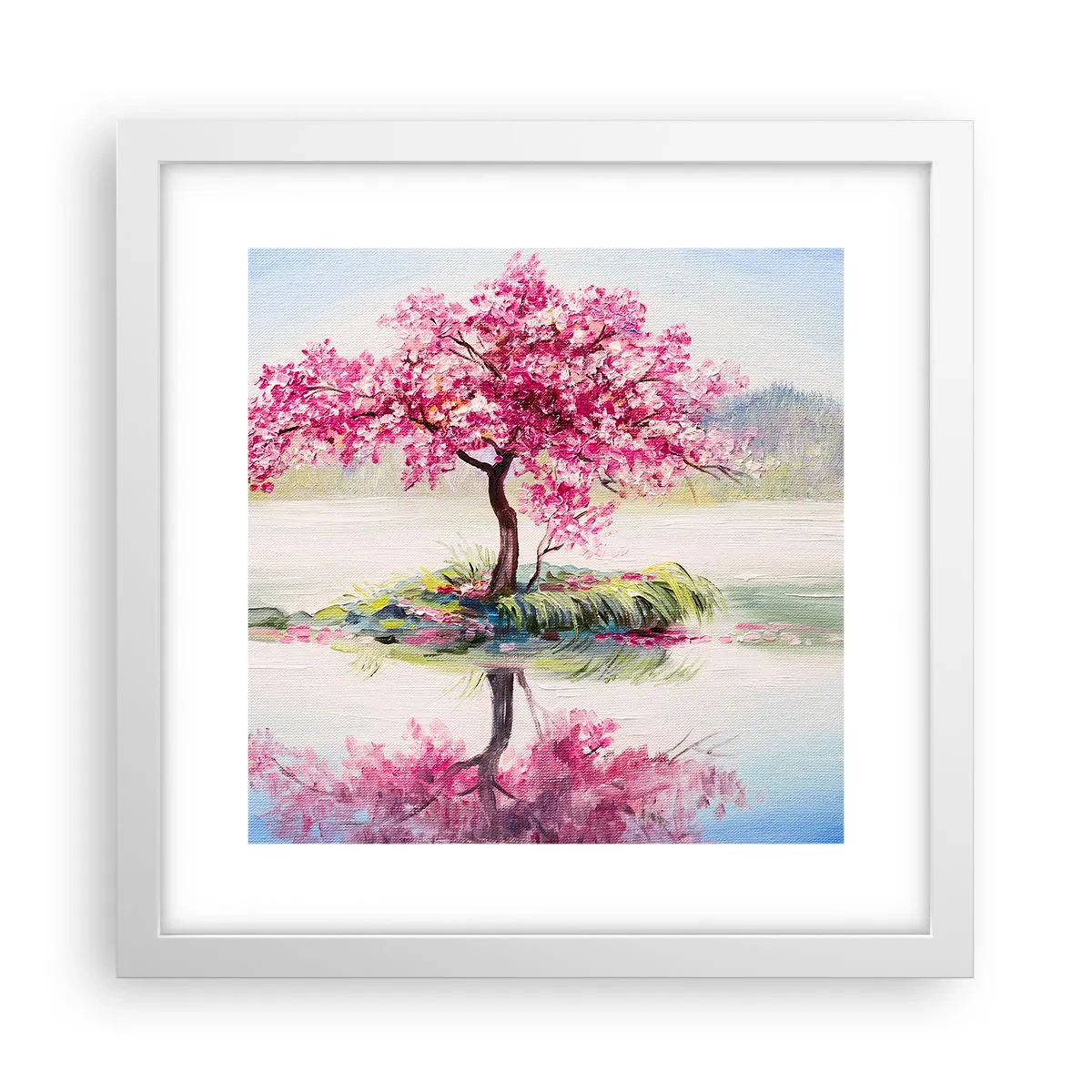 Poster in white frmae - Spring Holiday - 30x30 cm