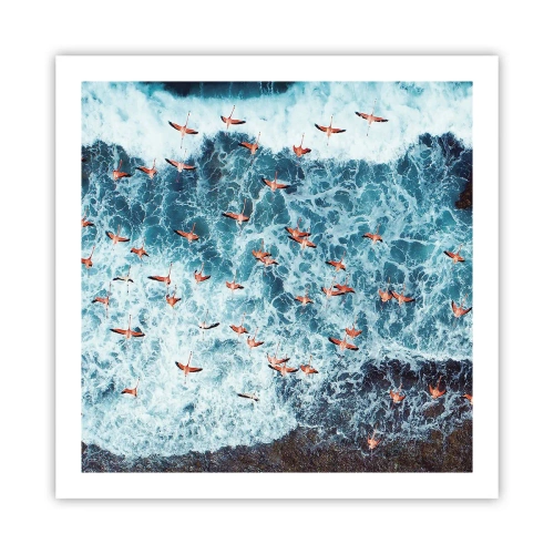 Poster - Seaside Parade - 60x60 cm