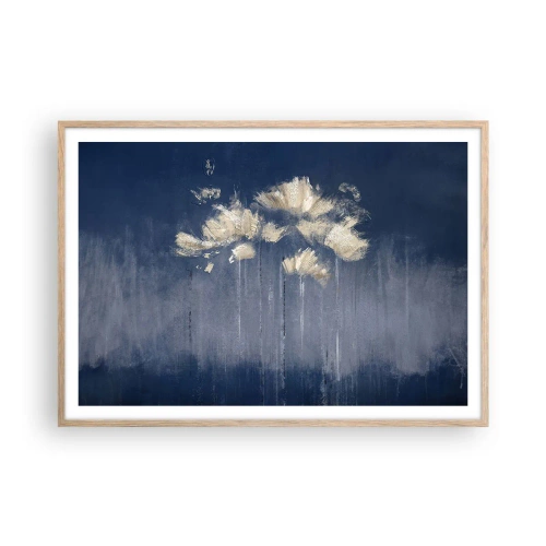 Poster in light oak frame - Like Flakes in the Wind - 100x70 cm