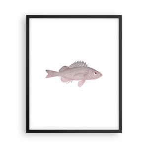 Poster in black frame - Big-eyed Fish - 40x50 cm