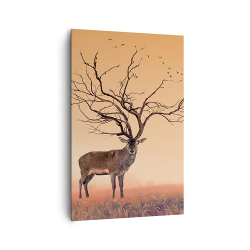 Canvas picture - Antlered Deer Spirit of the Forest - 80x120 cm