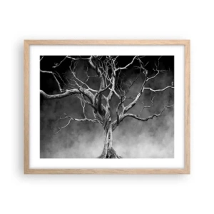 Poster in light oak frame - Primordial and Sacred - 50x40 cm