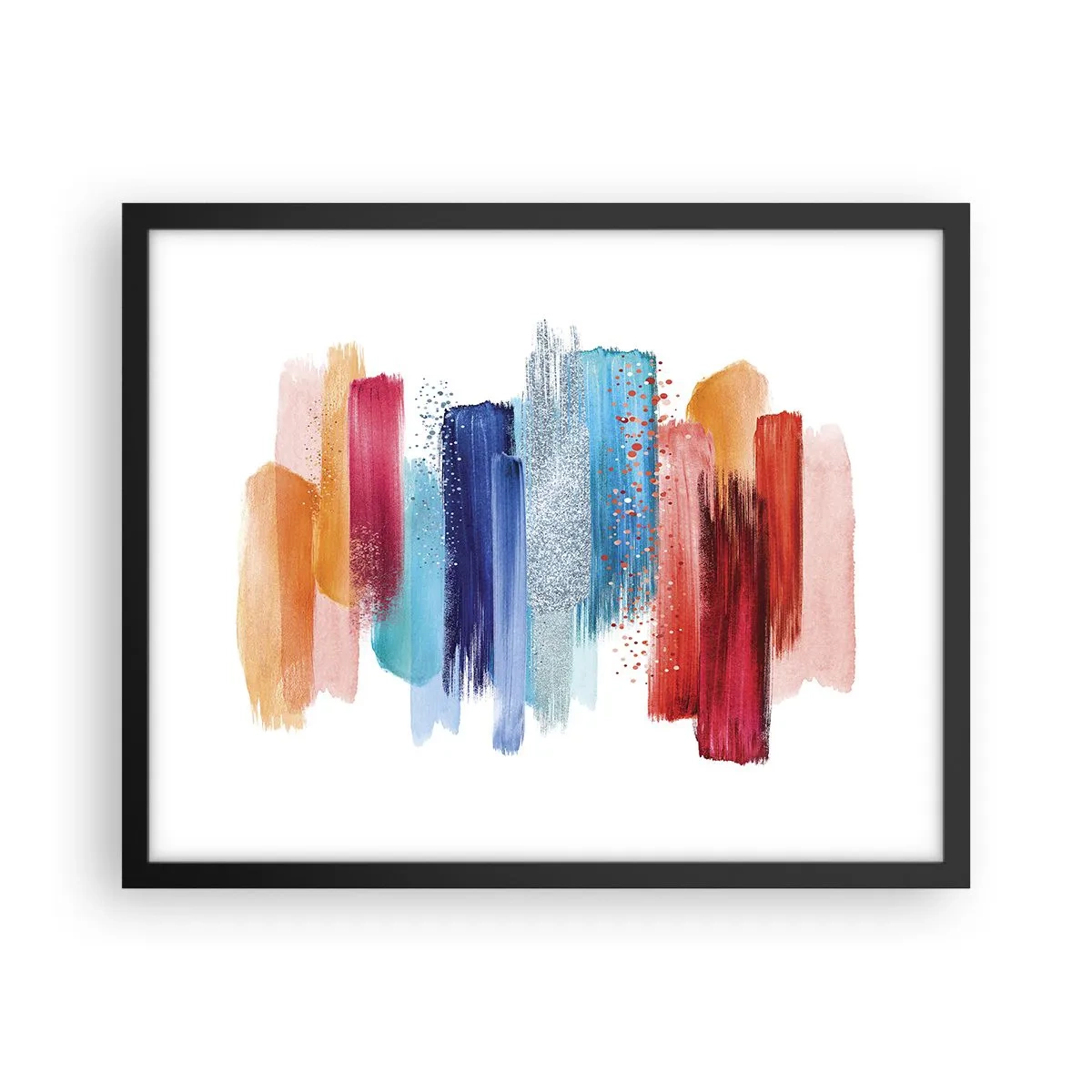 Poster in black frame - Up and Down - 50x40 cm