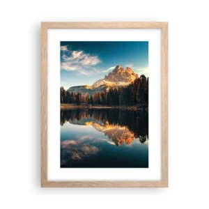 Poster in light oak frame - Double Landscape - 30x40 cm