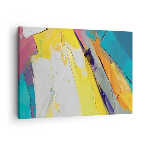 Canvas picture - An abstract composition in intense colors - 70x50cm - Anatomy of Light - Modern wall decoration for the living room and bedroom ARTTOR
