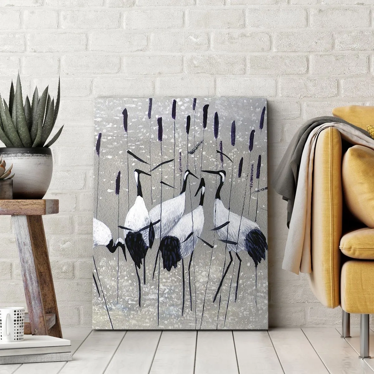 Canvas picture - Birds of Feather - 65x120 cm