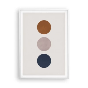 Poster in white frmae - Symbol of Perfection - 70x100 cm