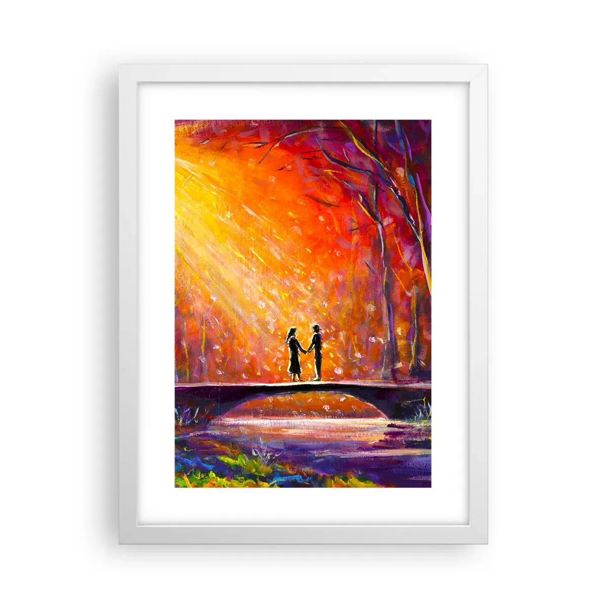 Poster in white frmae - Heaven Loves Them Too - 30x40 cm