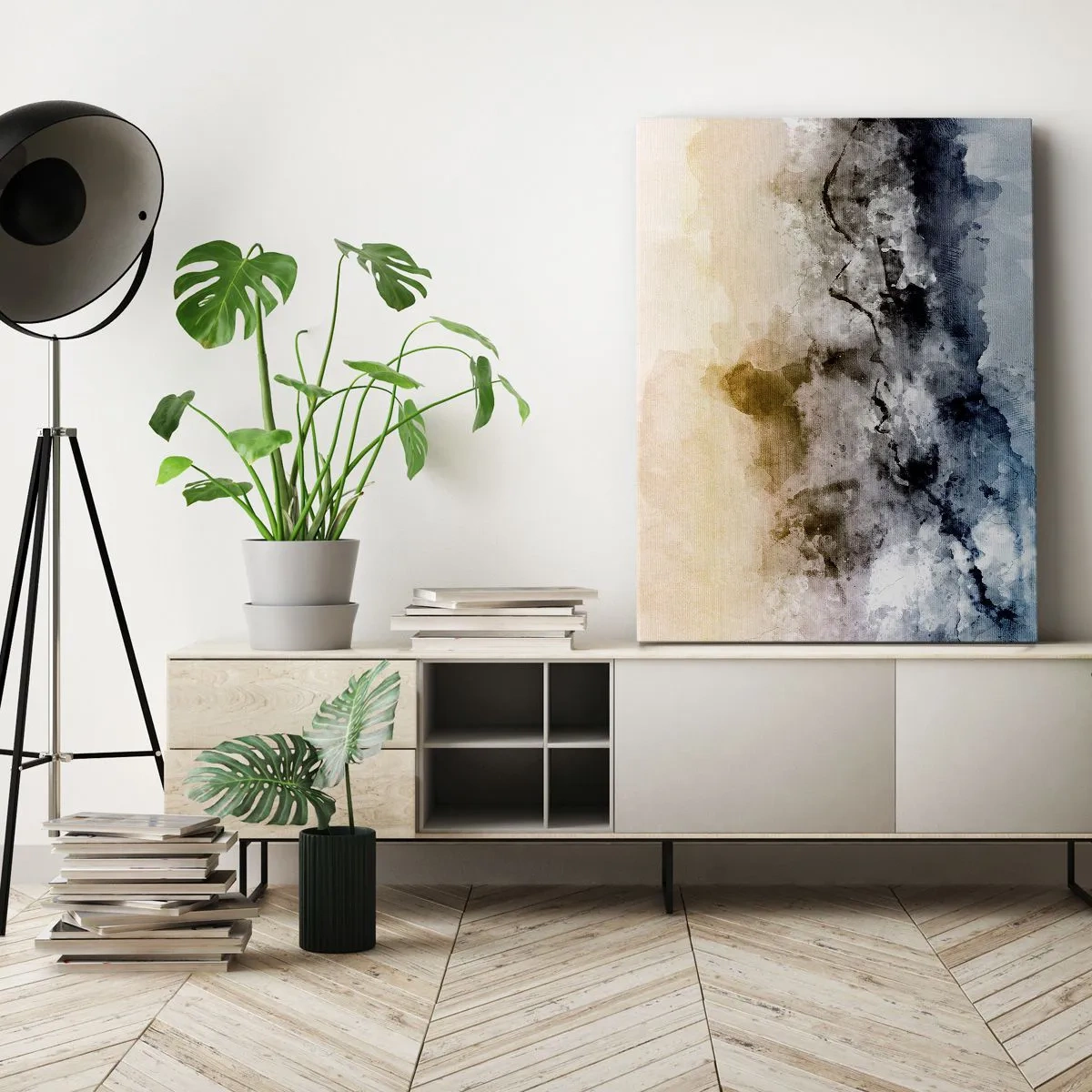 Canvas picture - Drowned in Fog - 50x70 cm