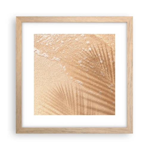 Poster in light oak frame - Shadow of a Hot Summer - 30x30 cm