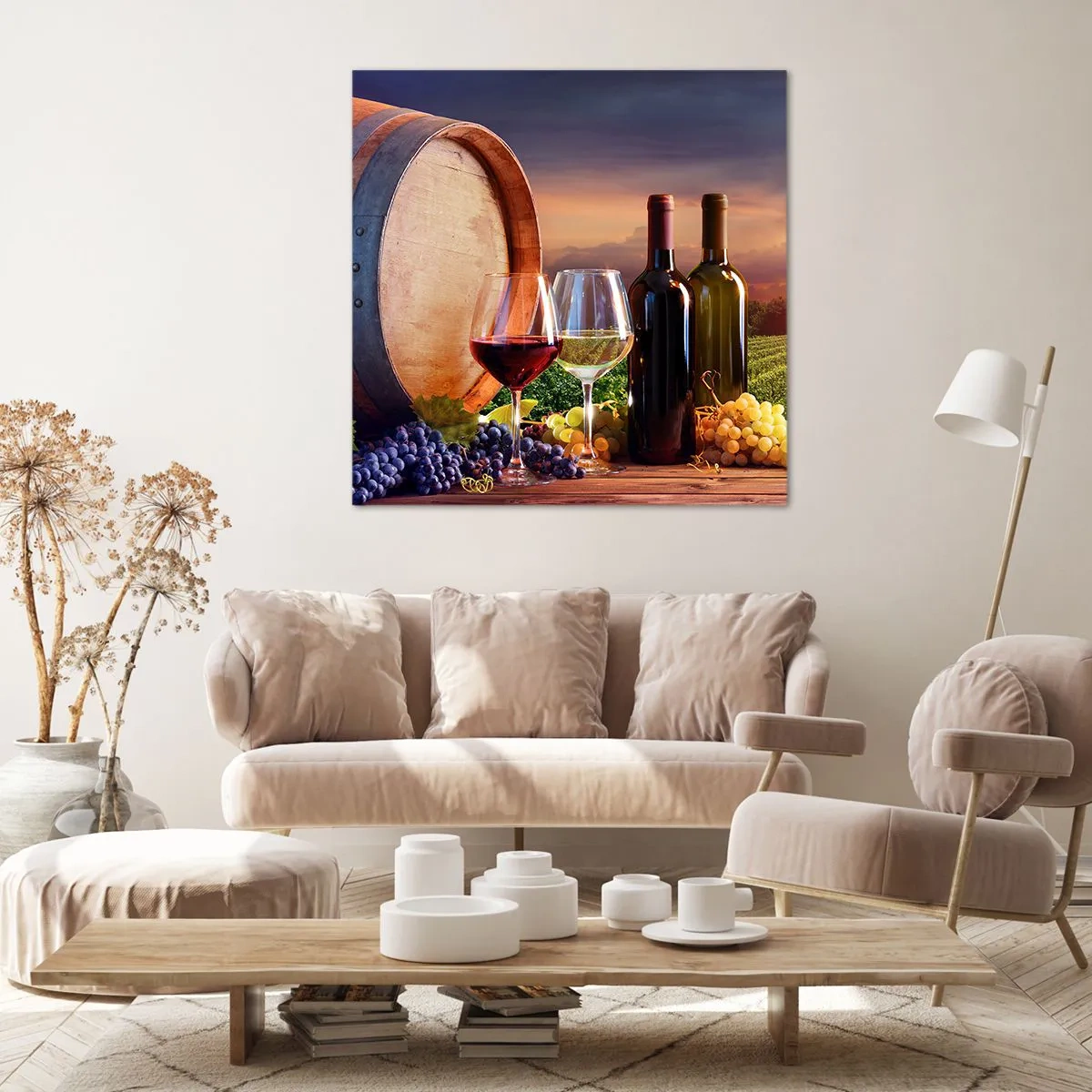 Canvas picture - Here Life Is Full of Flavour - 40x40 cm