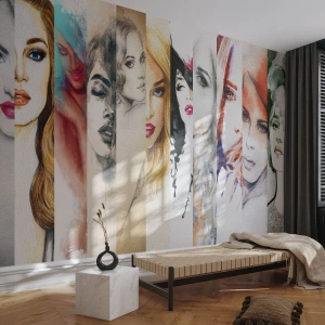 Photo Wallpaper Standard Eco - And It Is Always You - Woman, Woman's Face, Portrait - 200x140 cm