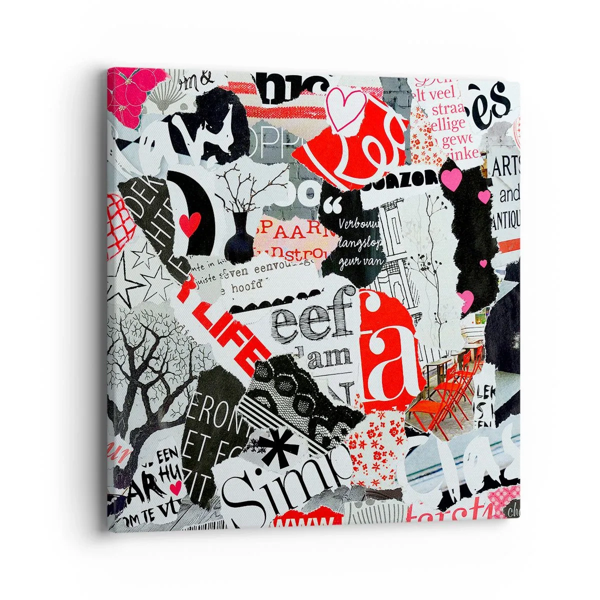 Canvas picture - Hipster's Collage - 40x40 cm