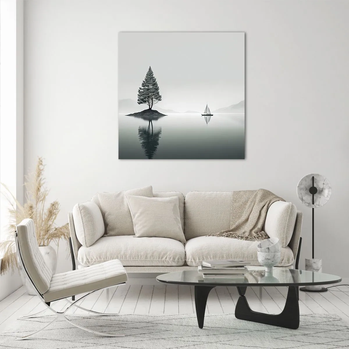 Glass picture - Daydreaming - 60x60 cm