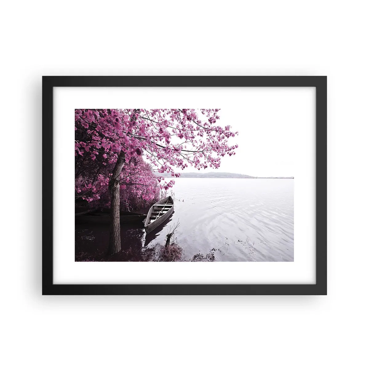 Poster in black frame - In Pink Silence - 40x30 cm
