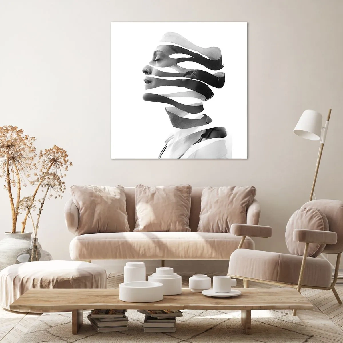 Canvas picture - Surrealistic Portrait - 30x30 cm