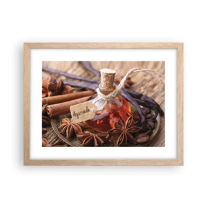 Poster in light oak frame - Unity of Body and Spirit - 40x30 cm