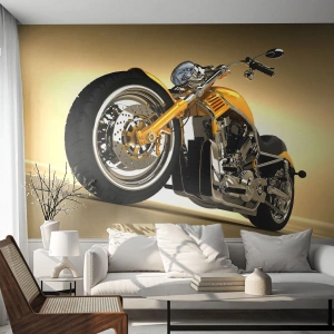 Photo Wallpaper Premium Sand - Dreams of Strength and Speed - Motorbike, Engine, Automotive - 350x256 cm