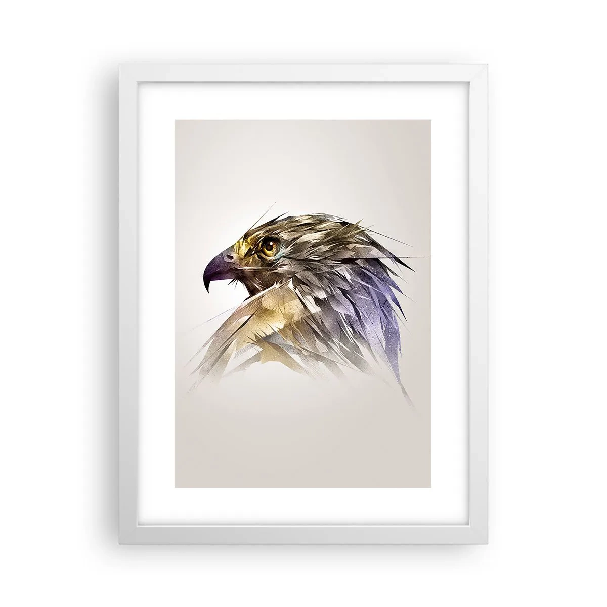 Poster in white frmae - Portrait of a Warrior - 30x40 cm