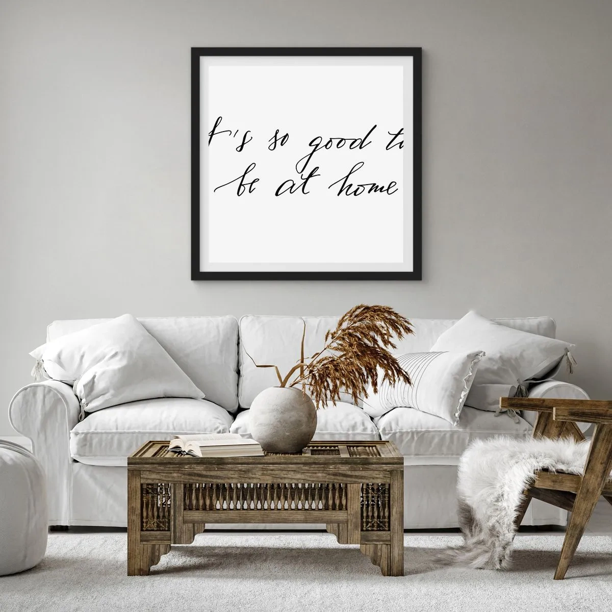 Poster in black frame - Whole Truth - 30x30 cm