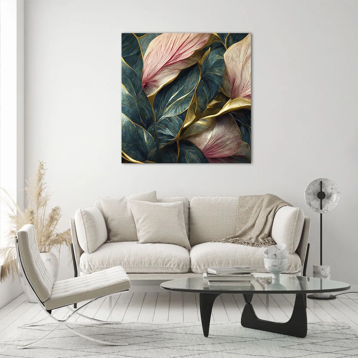 Glass picture - Natural Elegance and Style - 70x70 cm