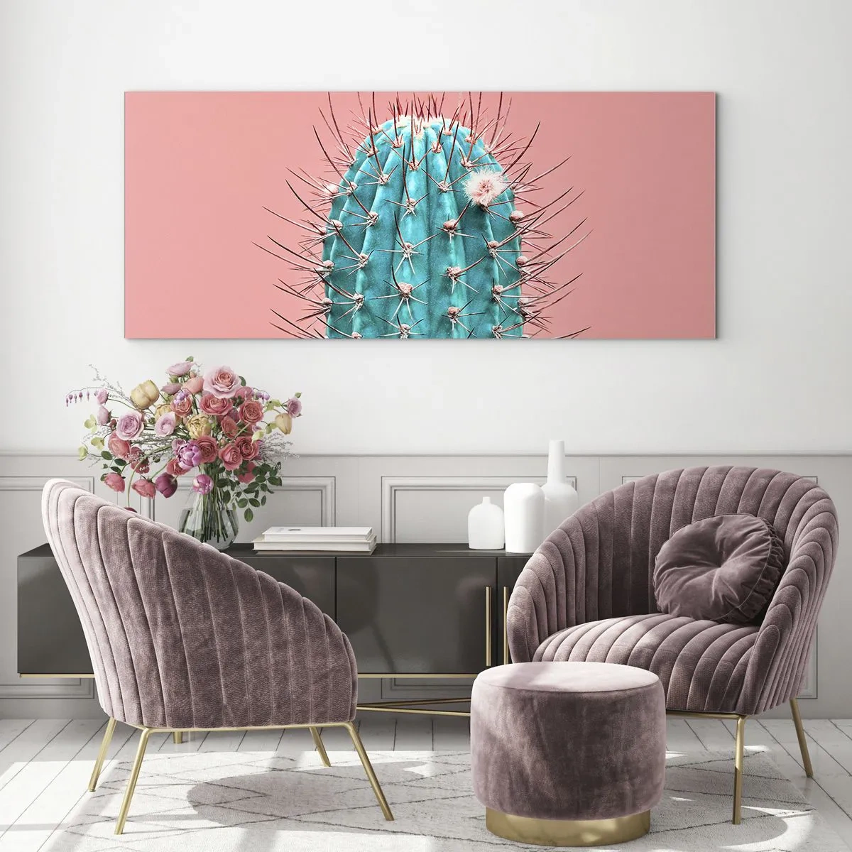 Glass picture - Just Look - 100x40 cm