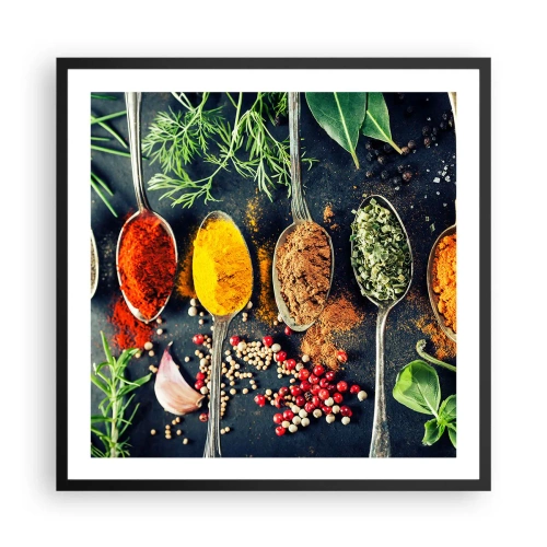 Poster in black frame - Culinary Magic - 60x60 cm