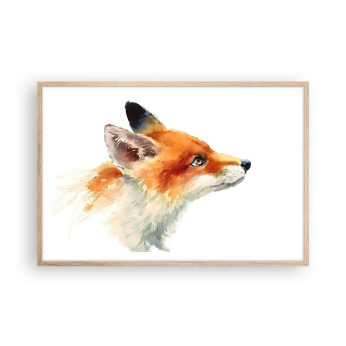 Poster in light oak frame - Never Too Careful - 91x61 cm