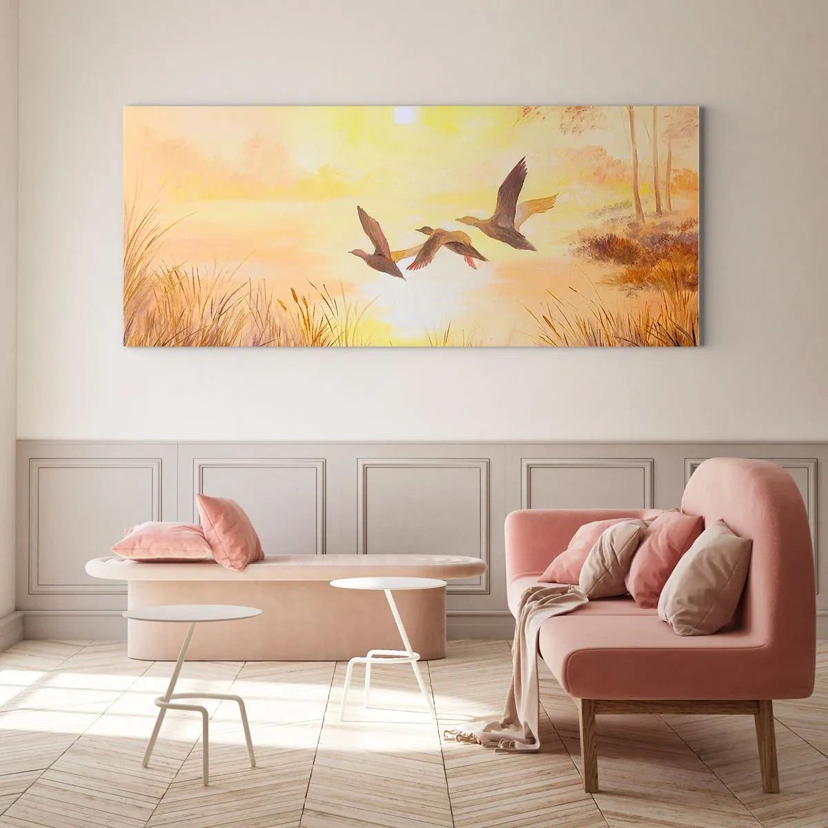 Glass picture - Beginning of a Distant Journey - 160x50 cm