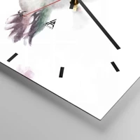 Clock face with lines