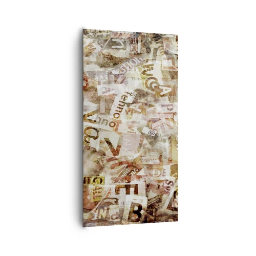 Canvas picture - Jumbled up Words - 65x120 cm