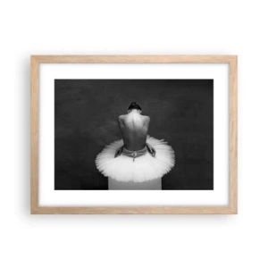 Poster in light oak frame - It Is Blossoming - 40x30 cm