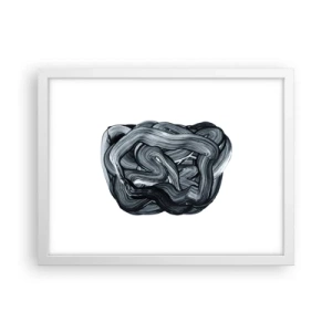 Poster in white frmae - It's Not So simple - 40x30 cm