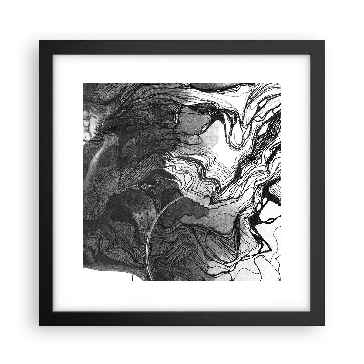 Poster in black frame - Wrapped up in Dreams - 30x30 cm