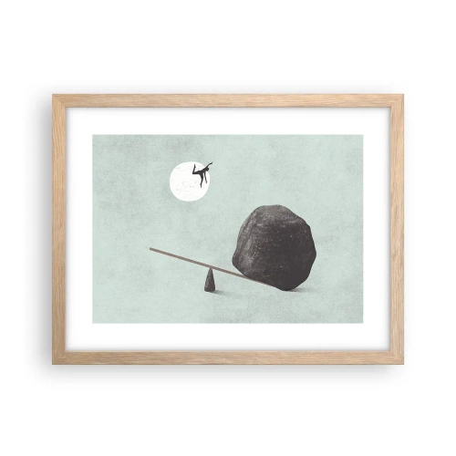 Poster in light oak frame - Dream Come True - 40x30 cm