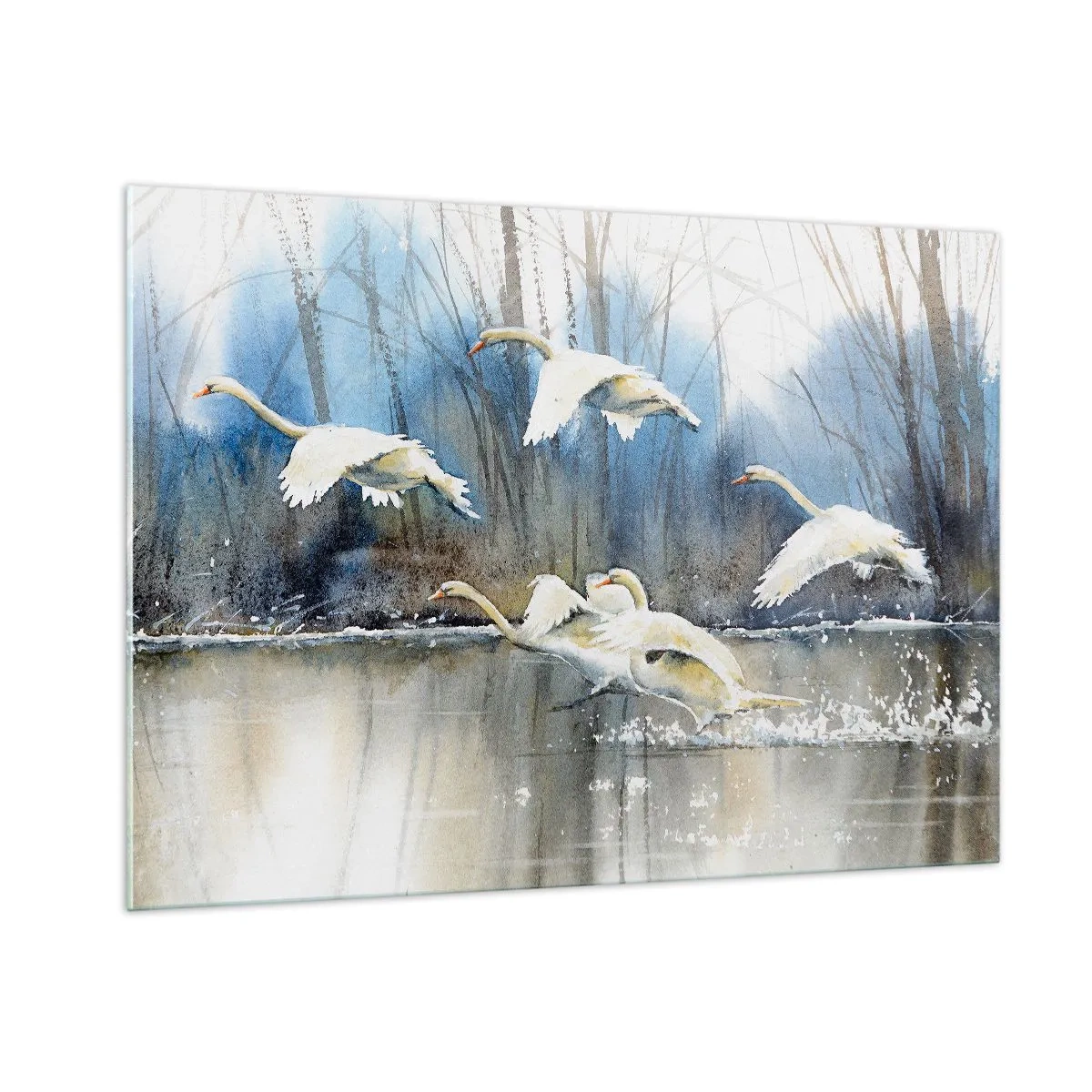 Glass picture - Like in a Fairy Tale about Wild Swans - 100x70 cm