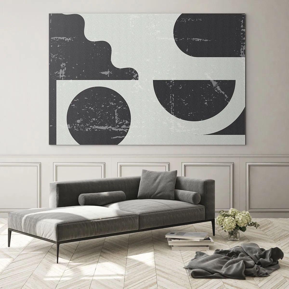 Glass picture - Composition Above and Under - 100x70 cm