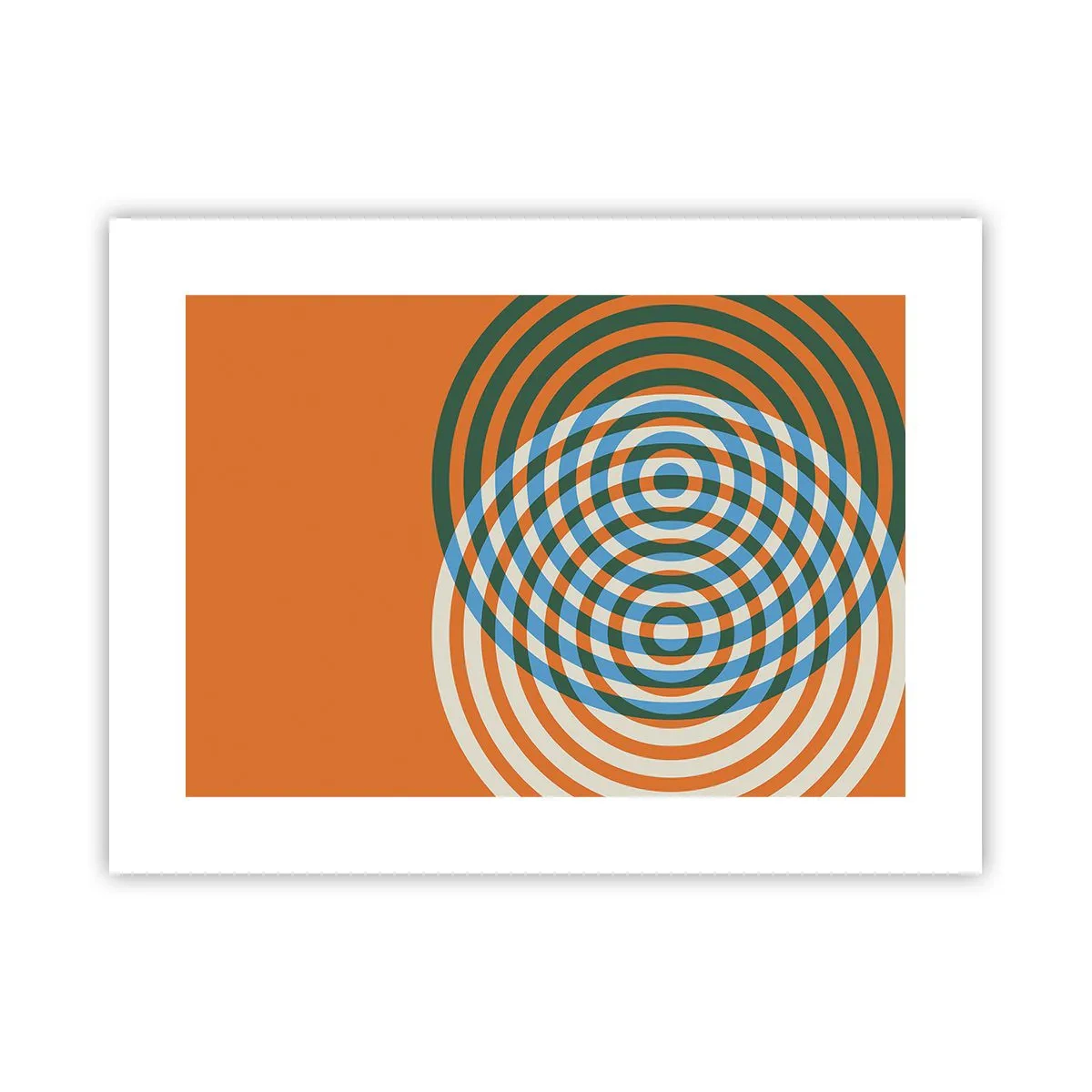 Poster - Abstract Variation on a Circle - 40x30 cm