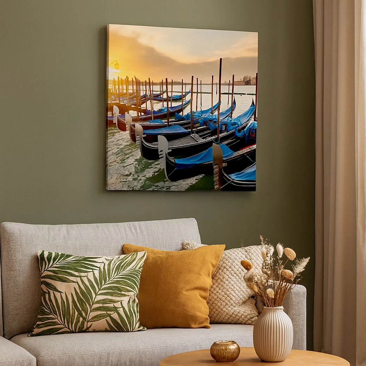 Canvas picture - Before Hustle and Bustle - 30x30 cm