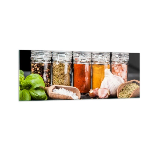 Glass picture - Spicing Up Life - 140x50 cm