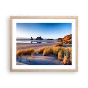 Poster in light oak frame - For Peace Seekers - 50x40 cm