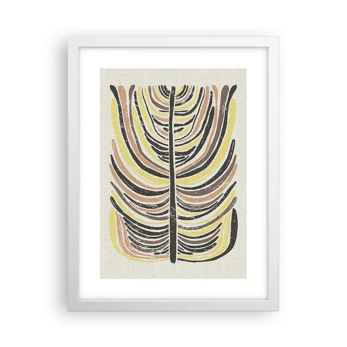 Poster in white frmae - Abstract: Life to the Full - 30x40 cm