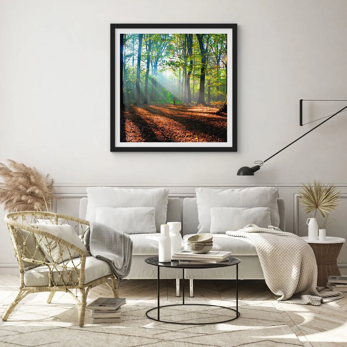 Poster in black frame - Highs And Lows - 60x60 cm