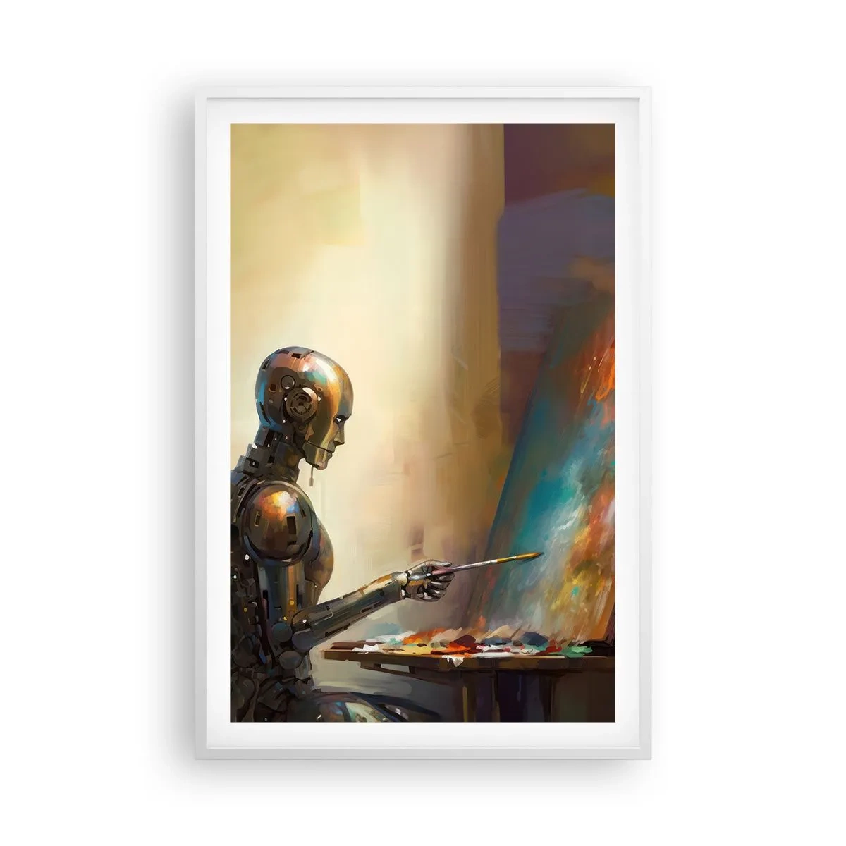 Poster in white frmae - Art of the Future - 61x91 cm