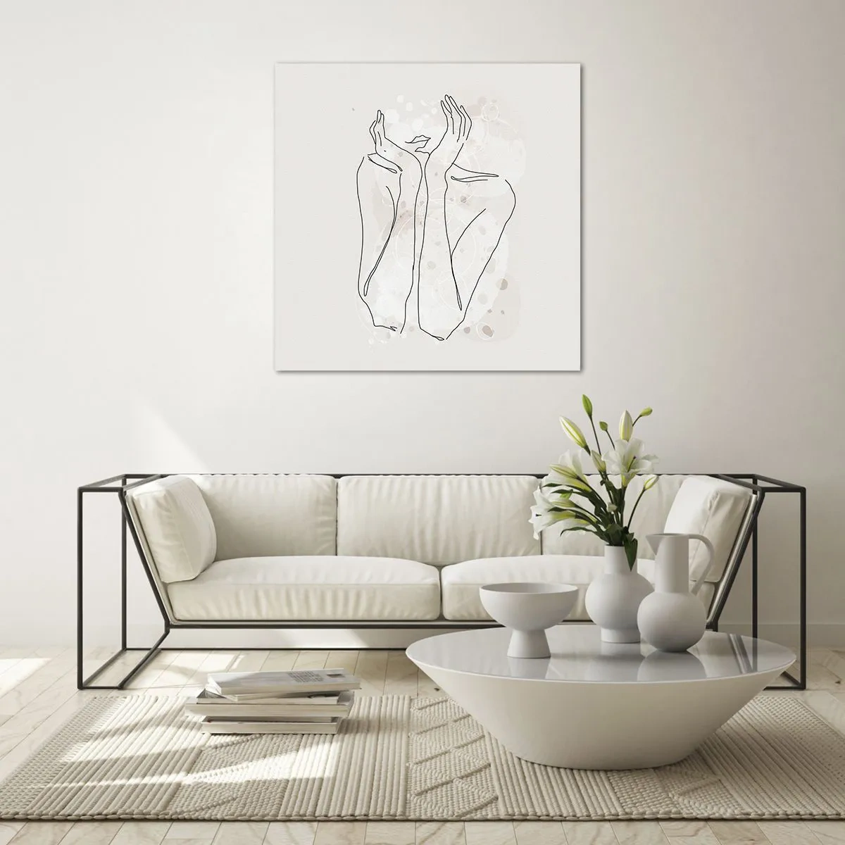 Glass picture - Dreamful Moment - 70x70 cm