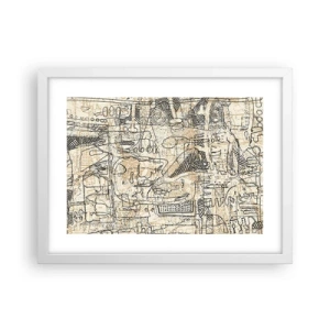 Poster in white frmae - Waiting to Be Decoded - 40x30 cm