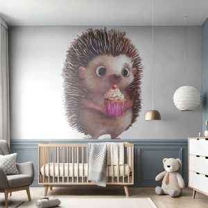 Self-Adhesive Photo Wallpaper Deluxe Sticker - Everyday is Holiday - For children, Hedgehog, Fairy tale - 100x70 cm