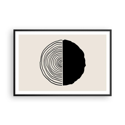 Poster in black frame - Half-half - 91x61 cm