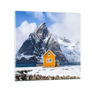 Glass picture - Scandinavian Holiday - 40x40 cm
