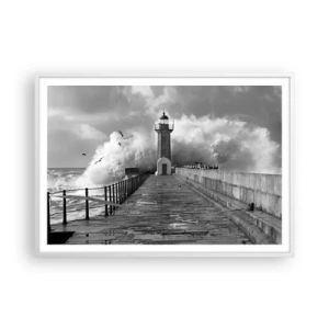Poster in white frmae - Fearless - 100x70 cm